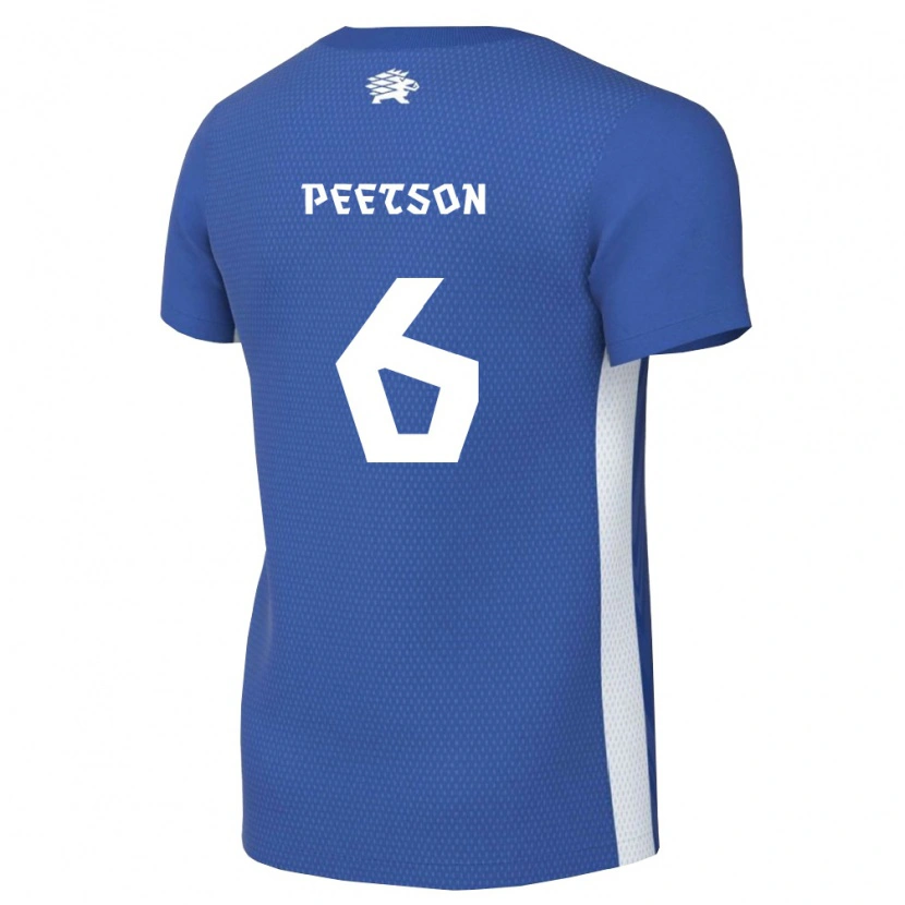 Danxen Kid Estonia Rasmus Peetson #6 Dark Blue White Home Jersey 26-28 T-Shirt