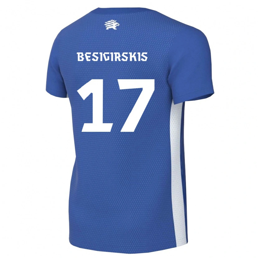 Danxen Kid Estonia Arnas Besigirskis #17 Dark Blue White Home Jersey 26-28 T-Shirt