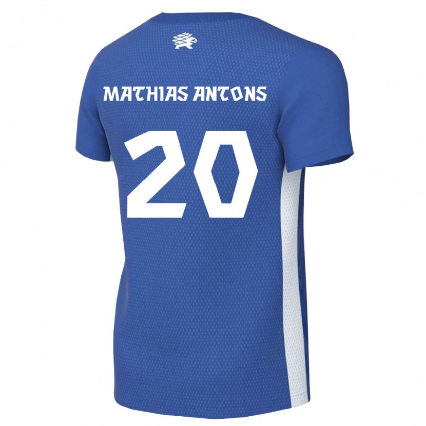 Danxen Kid Estonia Oskar Mathias Antons #20 Dark Blue White Home Jersey 26-28 T-Shirt