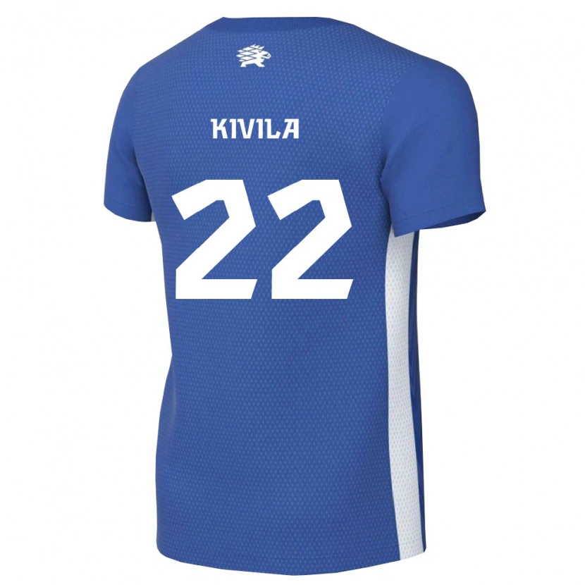 Danxen Kid Estonia Kaur Kivila #22 Dark Blue White Home Jersey 26-28 T-Shirt