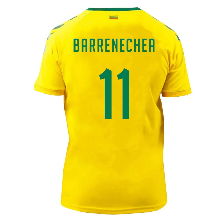 Danxen Kid Lithuania Felipe Barrenechea #11 Yellow Green Home Jersey 26-28 T-Shirt
