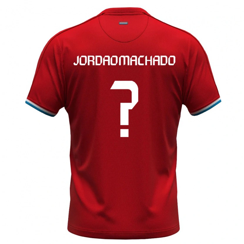 Danxen Kid Luxembourg Dinis Jordao Machado #0 Red White Blue Home Jersey 26-28 T-Shirt