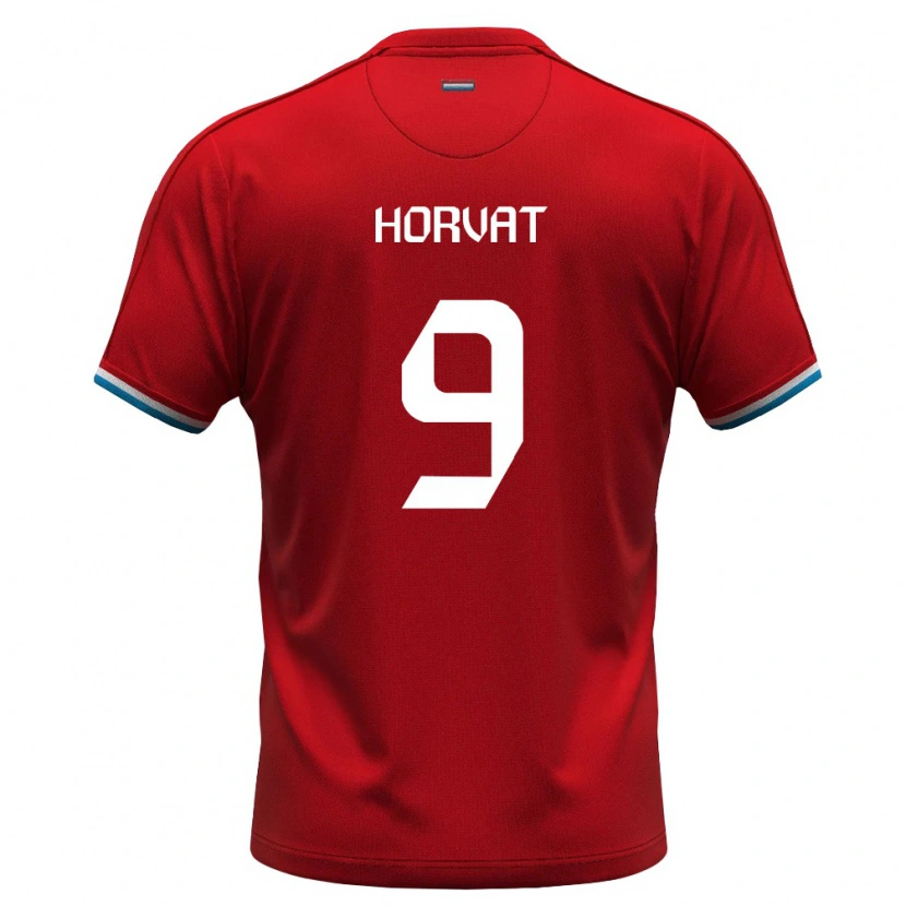 Danxen Kid Luxembourg Roko Horvat #9 Red White Blue Home Jersey 26-28 T-Shirt
