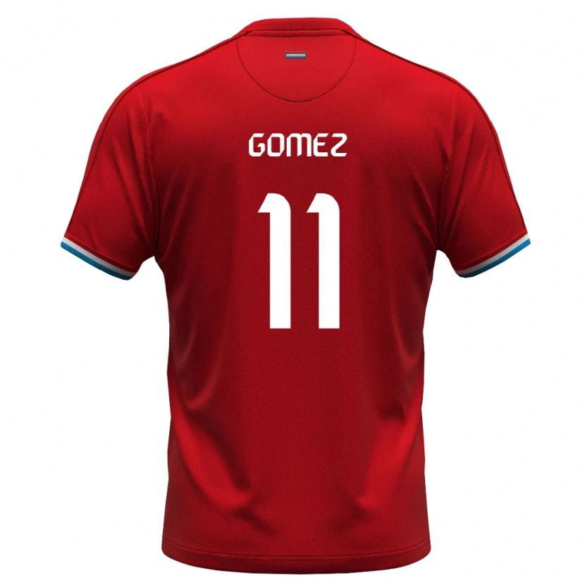 Danxen Kid Luxembourg Enzo Gomez #11 Red White Blue Home Jersey 26-28 T-Shirt