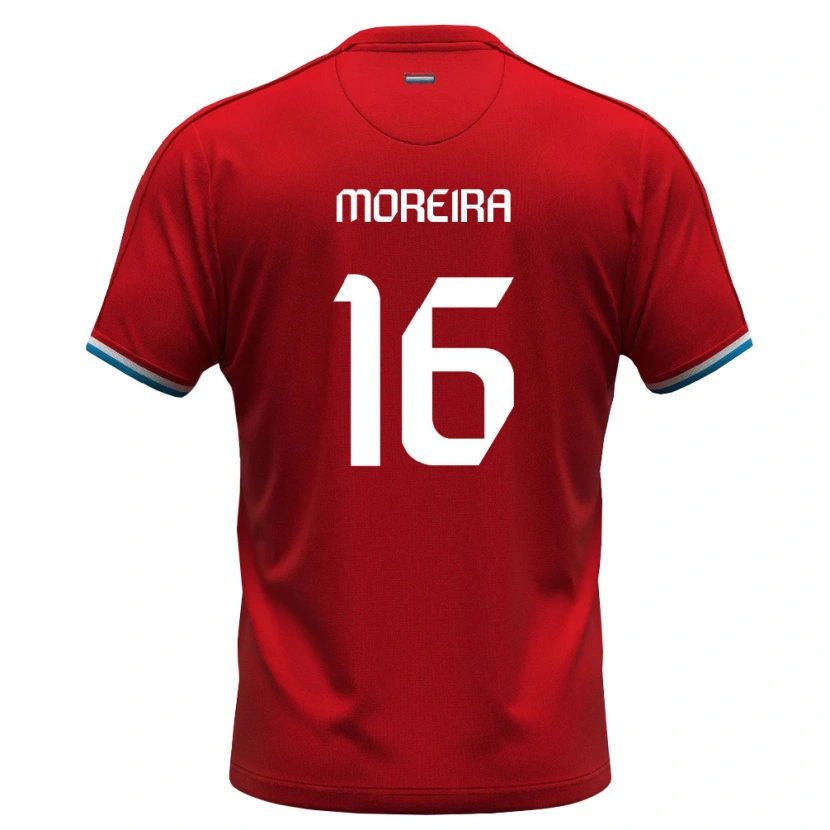 Danxen Kid Luxembourg Saiyen Moreira #16 Red White Blue Home Jersey 26-28 T-Shirt