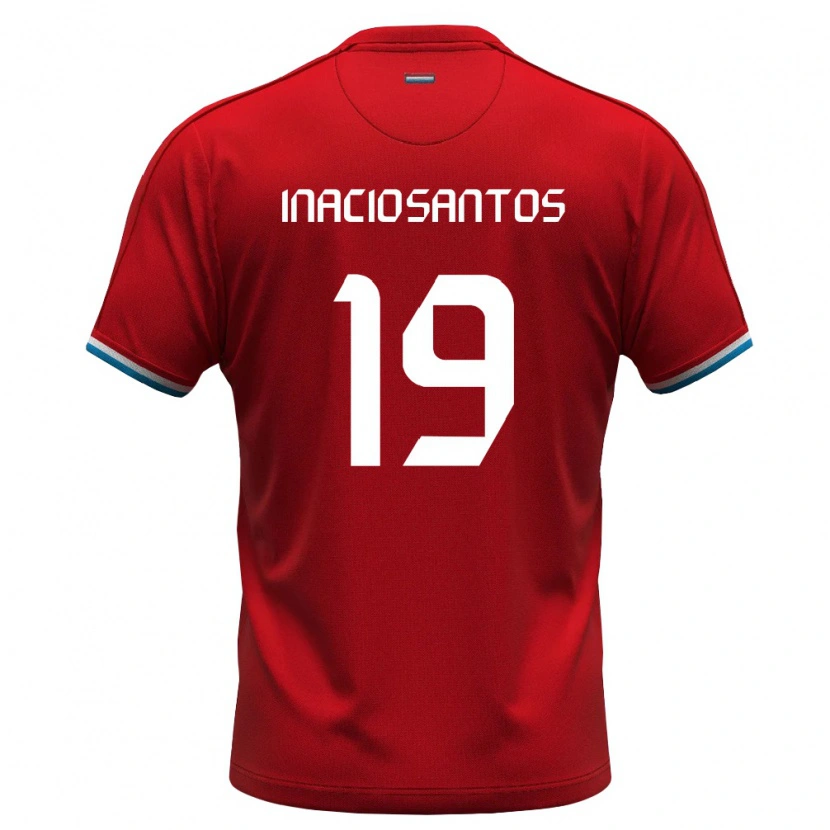 Danxen Kid Luxembourg Santiago Inacio Santos #19 Red White Blue Home Jersey 26-28 T-Shirt