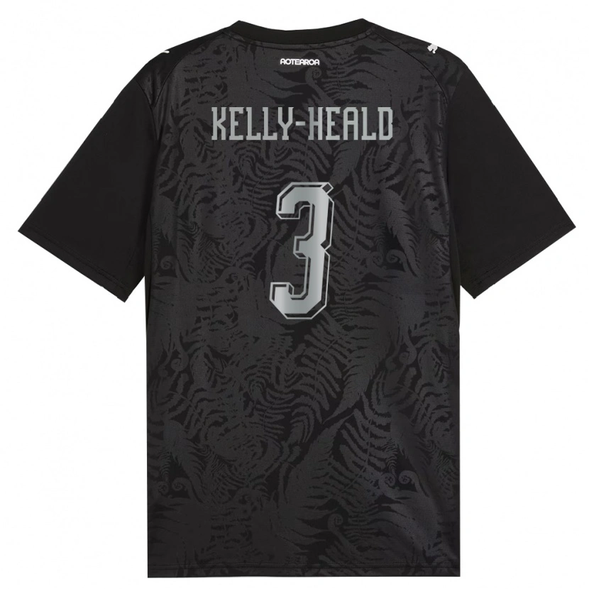 Danxen Kid New Zealand Lukas Kelly-Heald #3 White Black Gray Home Jersey 26-28 T-Shirt