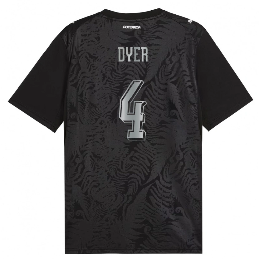 Danxen Kid New Zealand Ethan Dyer #4 White Black Gray Home Jersey 26-28 T-Shirt