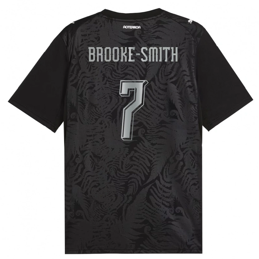 Danxen Kid New Zealand Luke Brooke-Smith #7 White Black Gray Home Jersey 26-28 T-Shirt