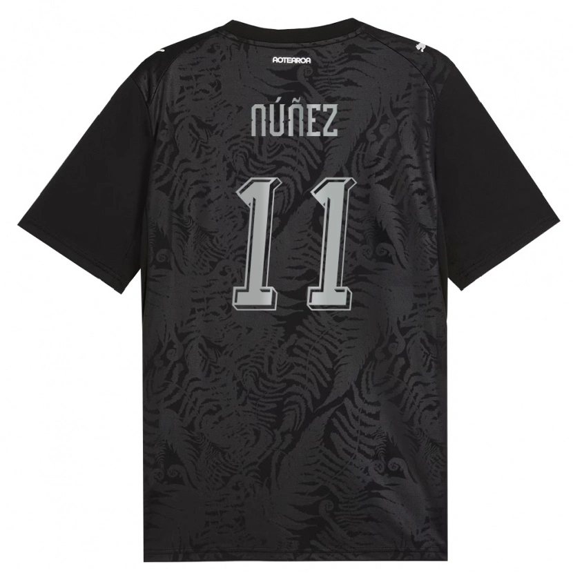 Danxen Kid New Zealand Matías Núñez #11 White Black Gray Home Jersey 26-28 T-Shirt