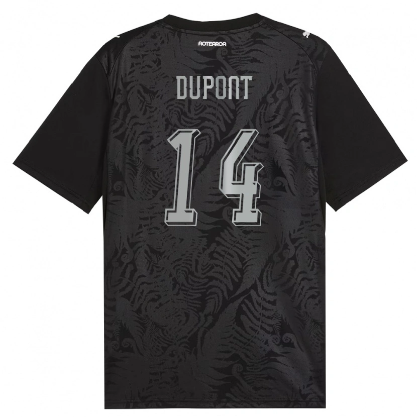 Danxen Kid New Zealand Noah Dupont #14 White Black Gray Home Jersey 26-28 T-Shirt