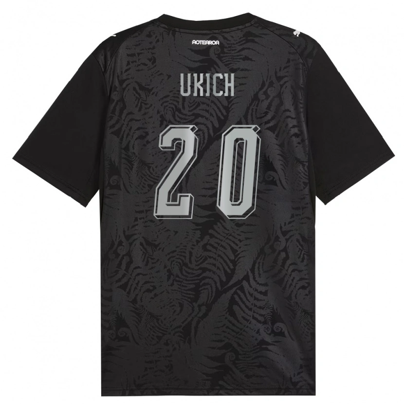Danxen Kid New Zealand Stipe Ukich #20 White Black Gray Home Jersey 26-28 T-Shirt