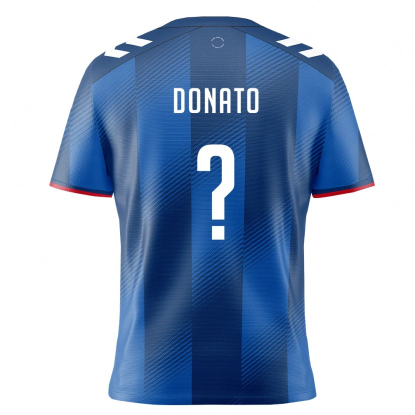 Danxen Kid Puerto Rico Benjamin Donato #0 Royal Blue Red White Home Jersey 26-28 T-Shirt