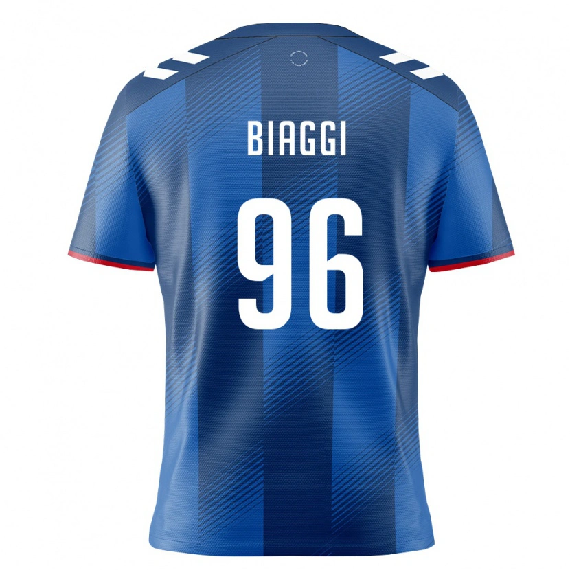 Danxen Kid Puerto Rico Adrián Biaggi #96 Royal Blue Red White Home Jersey 26-28 T-Shirt