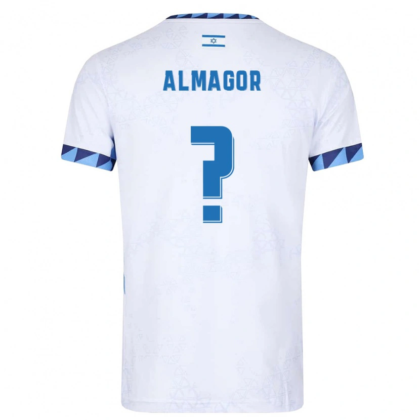 Danxen Kid Israel Ohad Almagor #0 White Light Blue Home Jersey 26-28 T-Shirt