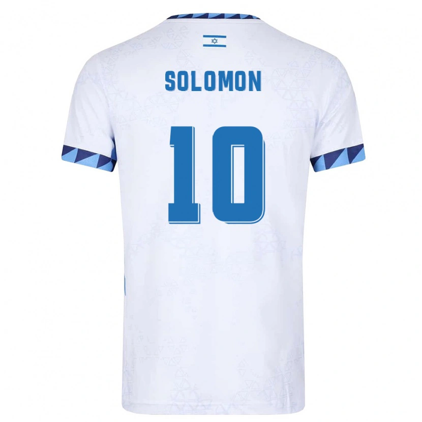 Danxen Kid Israel Manor Solomon #10 White Light Blue Home Jersey 26-28 T-Shirt