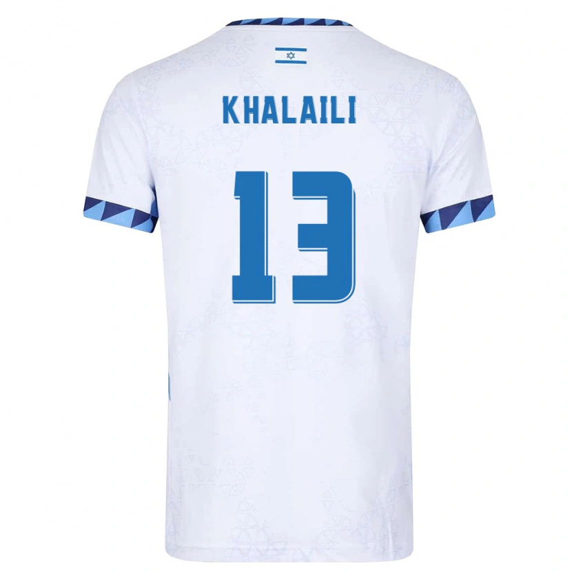 Danxen Kid Israel Anan Khalaili #13 White Light Blue Home Jersey 26-28 T-Shirt