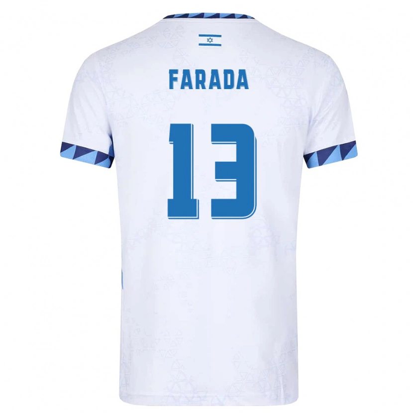 Danxen Kid Israel Ayano Farada #13 White Light Blue Home Jersey 26-28 T-Shirt