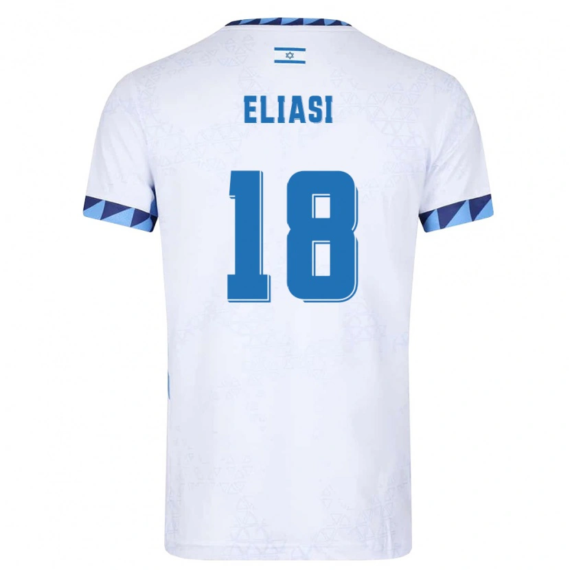 Danxen Kid Israel Niv Eliasi #18 White Light Blue Home Jersey 26-28 T-Shirt