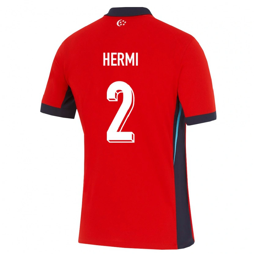 Danxen Kid Singapore Aaryan Hermi #2 Red White Black Home Jersey 26-28 T-Shirt