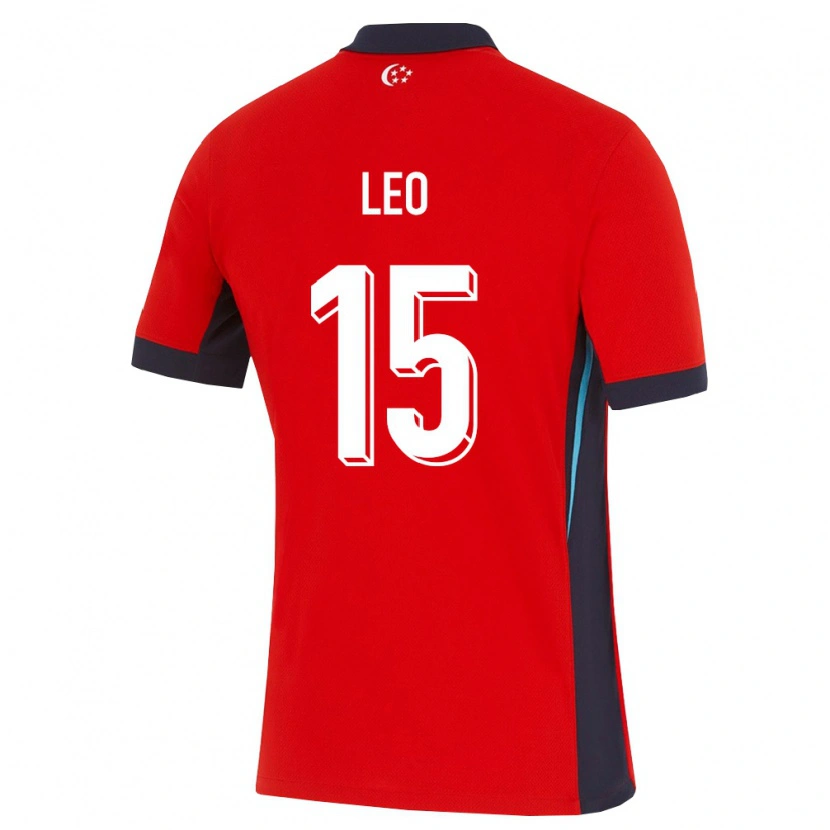 Danxen Kid Singapore Caleb Leo #15 Red White Black Home Jersey 26-28 T-Shirt