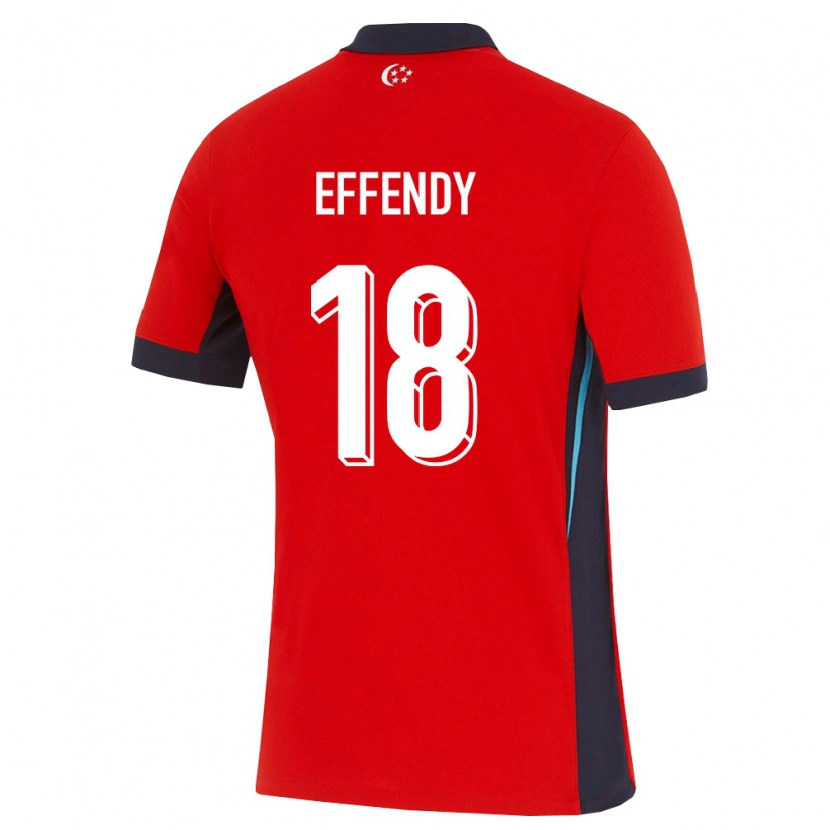 Danxen Kid Singapore Ryan Effendy #18 Red White Black Home Jersey 26-28 T-Shirt