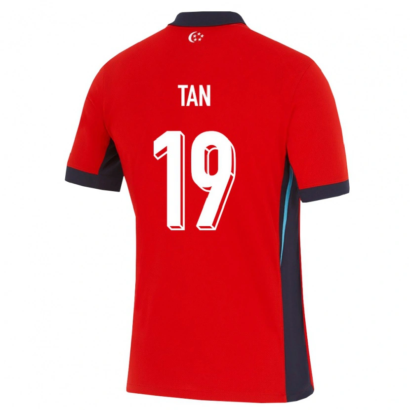 Danxen Kid Singapore Jonan Tan #19 Red White Black Home Jersey 26-28 T-Shirt