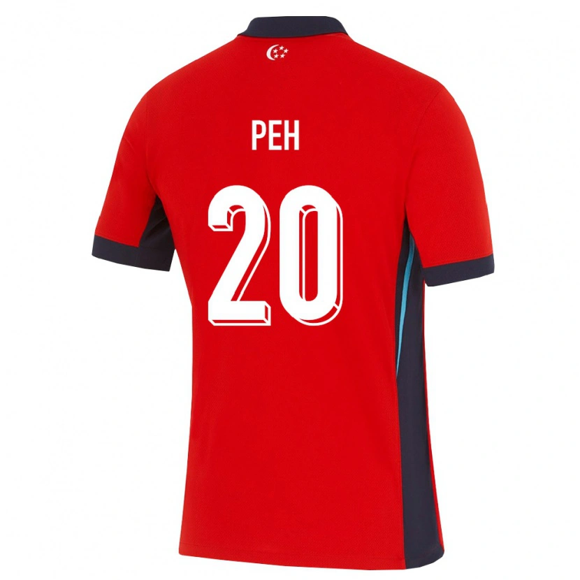 Danxen Kid Singapore Rae Peh #20 Red White Black Home Jersey 26-28 T-Shirt