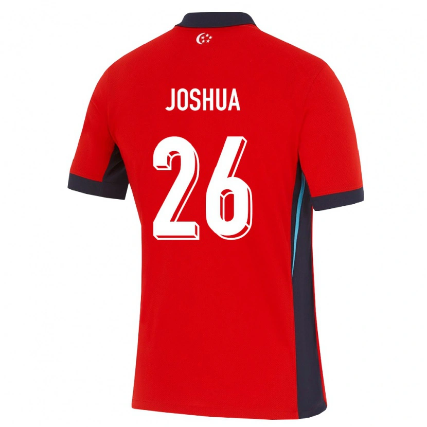 Danxen Kid Singapore Joshua Pereira #26 Red White Black Home Jersey 26-28 T-Shirt