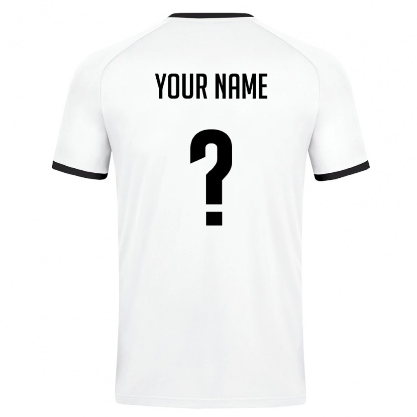 Danxen Kid Uzbekistan Your Name #0 White Dark Green Away Jersey 26-28 T-Shirt