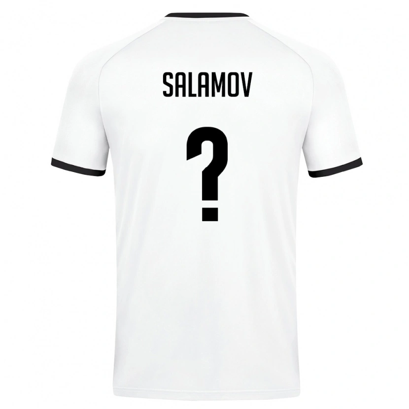 Danxen Kid Uzbekistan Ziyodullo Salamov #0 White Dark Green Away Jersey 26-28 T-Shirt