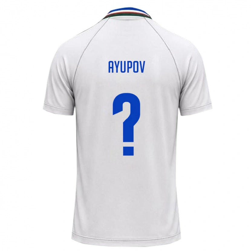Danxen Kid Uzbekistan Almaz Ayupov #0 White Dark Green Away Jersey 26-28 T-Shirt