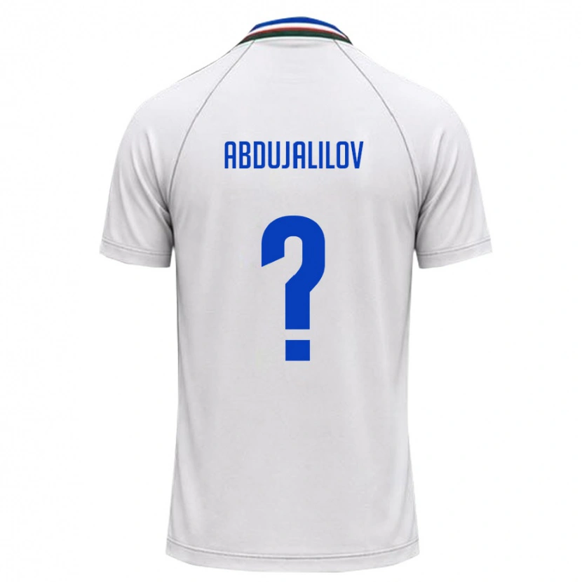 Danxen Kid Uzbekistan Timur Abdujalilov #0 White Dark Green Away Jersey 26-28 T-Shirt