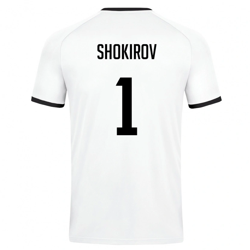 Danxen Kid Uzbekistan Ibrokhim Shokirov #1 White Dark Green Away Jersey 26-28 T-Shirt