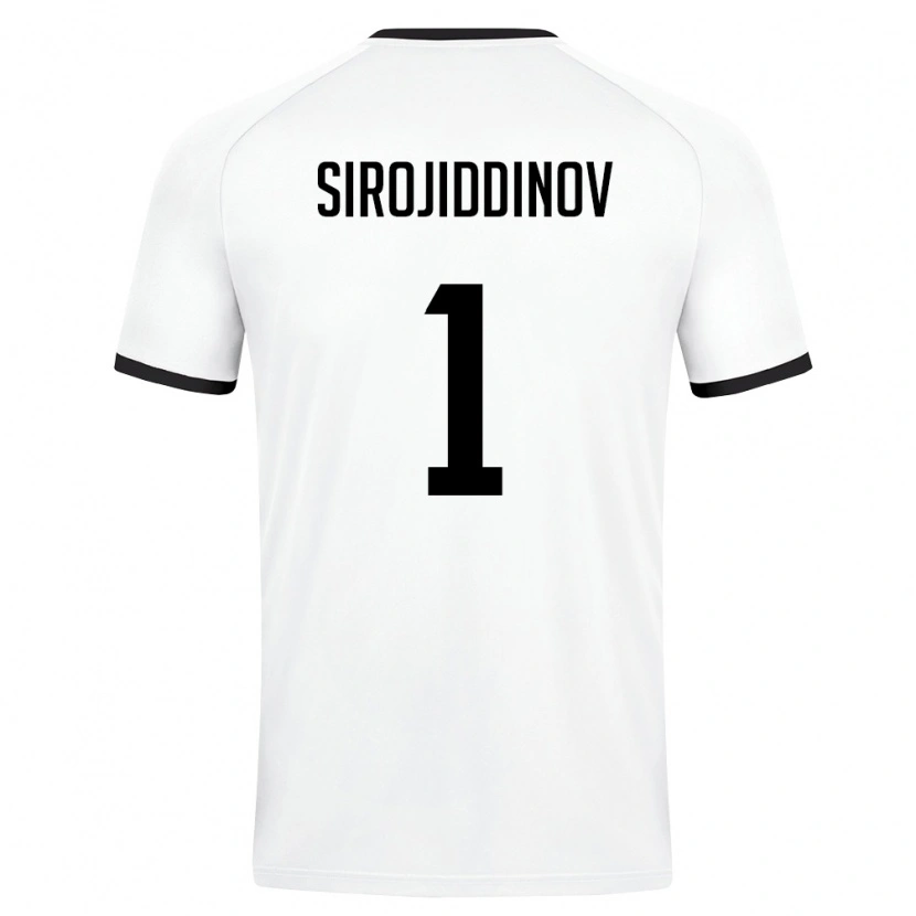Danxen Kid Uzbekistan Mekhrojbek Sirojiddinov #1 White Dark Green Away Jersey 26-28 T-Shirt