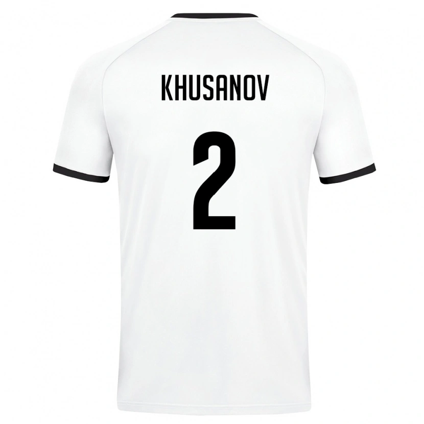 Danxen Kid Uzbekistan Abdukodir Khusanov #2 White Dark Green Away Jersey 26-28 T-Shirt