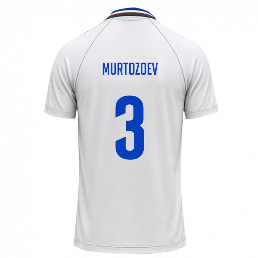 Danxen Kid Uzbekistan Dilshod Murtozoev #3 White Dark Green Away Jersey 26-28 T-Shirt