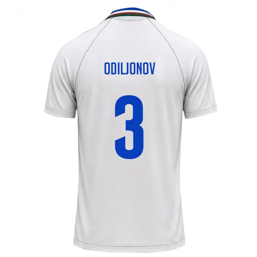Danxen Kid Uzbekistan Ozodbek Odiljonov #3 White Dark Green Away Jersey 26-28 T-Shirt
