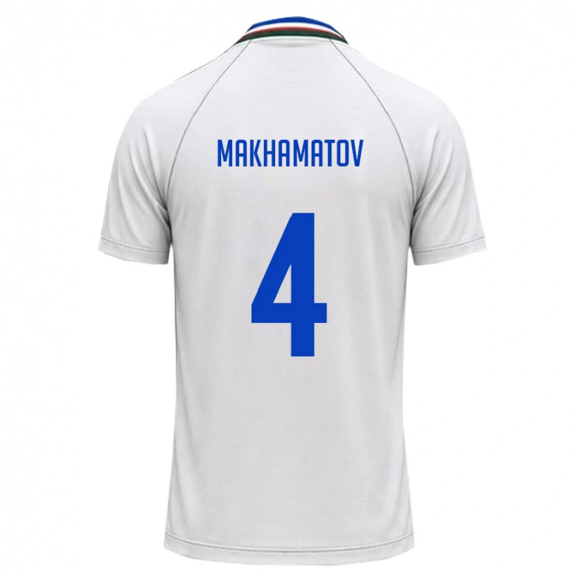 Danxen Kid Uzbekistan Abdushukur Makhamatov #4 White Dark Green Away Jersey 26-28 T-Shirt