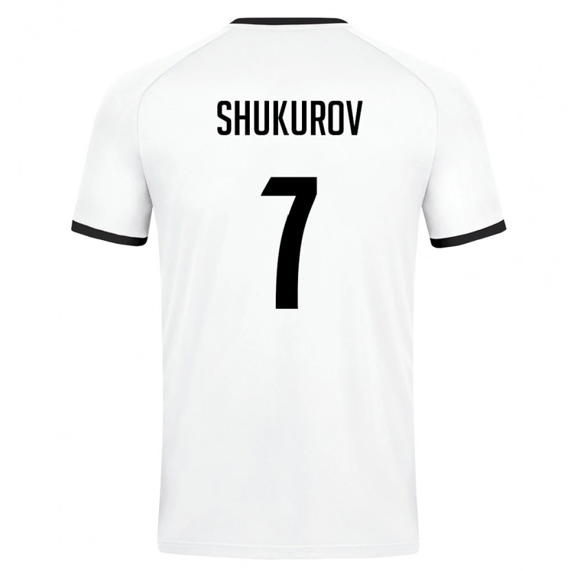 Danxen Kid Uzbekistan Otabek Shukurov #7 White Dark Green Away Jersey 26-28 T-Shirt