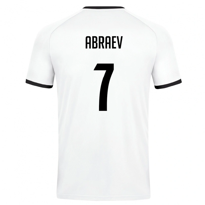 Danxen Kid Uzbekistan Kuvonch Abraev #7 White Dark Green Away Jersey 26-28 T-Shirt