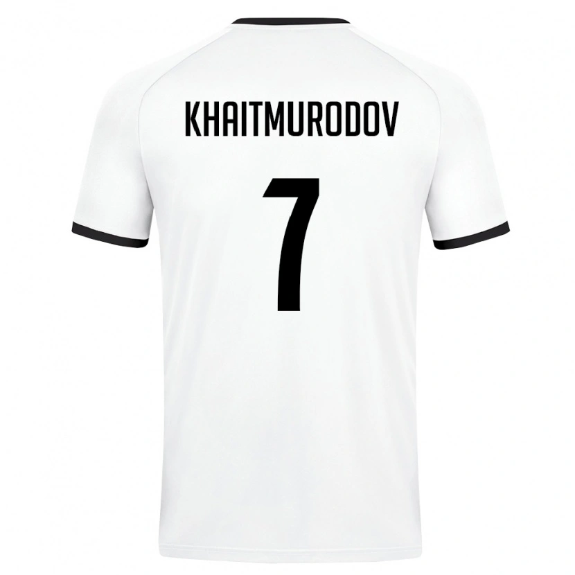 Danxen Kid Uzbekistan Farrukh Khaitmurodov #7 White Dark Green Away Jersey 26-28 T-Shirt