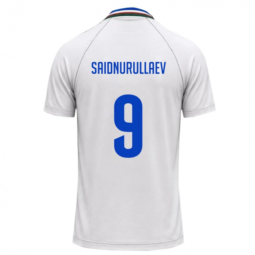 Danxen Kid Uzbekistan Saidumarkhon Saidnurullaev #9 White Dark Green Away Jersey 26-28 T-Shirt
