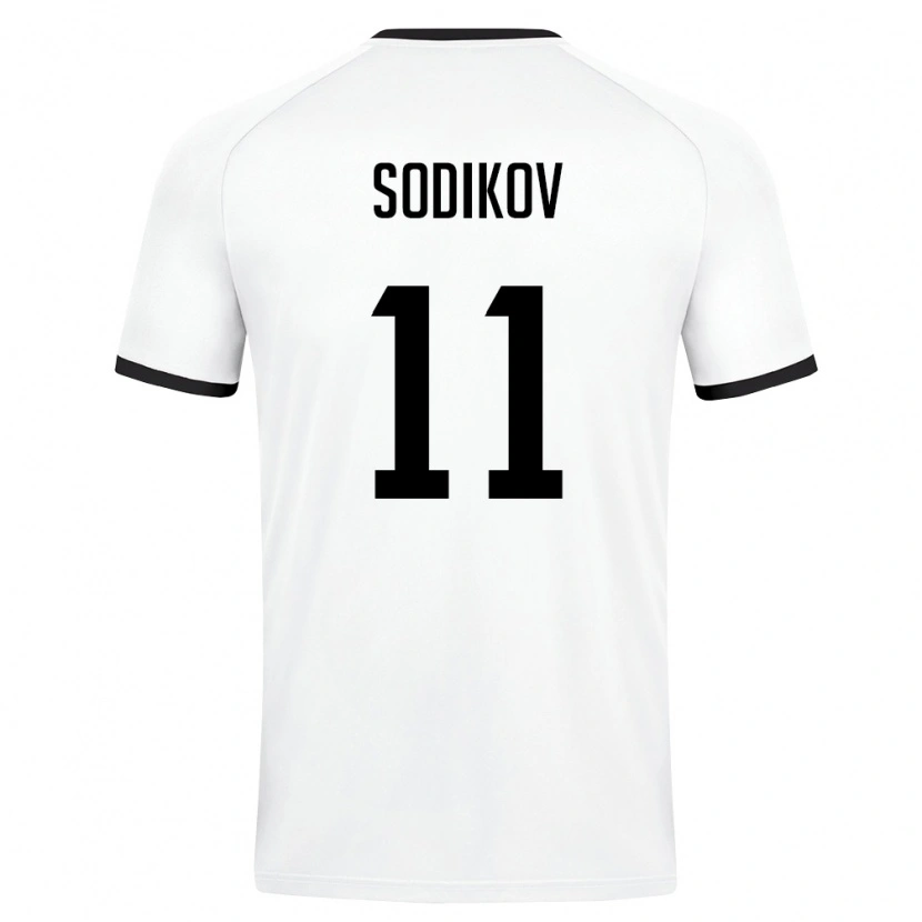 Danxen Kid Uzbekistan Sayfiddin Sodikov #11 White Dark Green Away Jersey 26-28 T-Shirt
