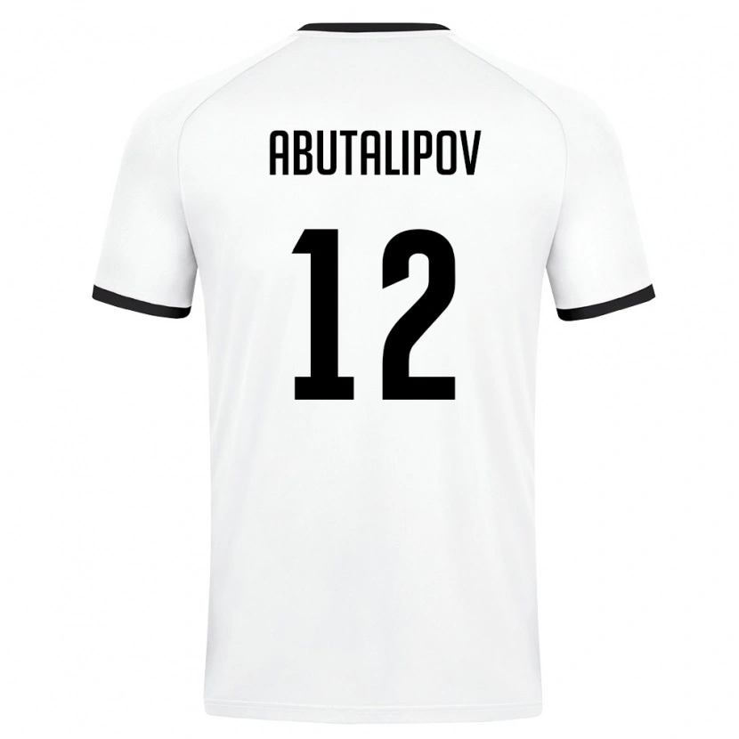 Danxen Kid Uzbekistan Alishan Abutalipov #12 White Dark Green Away Jersey 26-28 T-Shirt