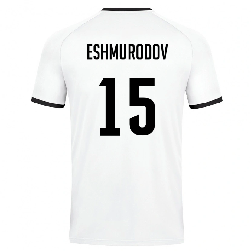 Danxen Kid Uzbekistan Umar Eshmurodov #15 White Dark Green Away Jersey 26-28 T-Shirt