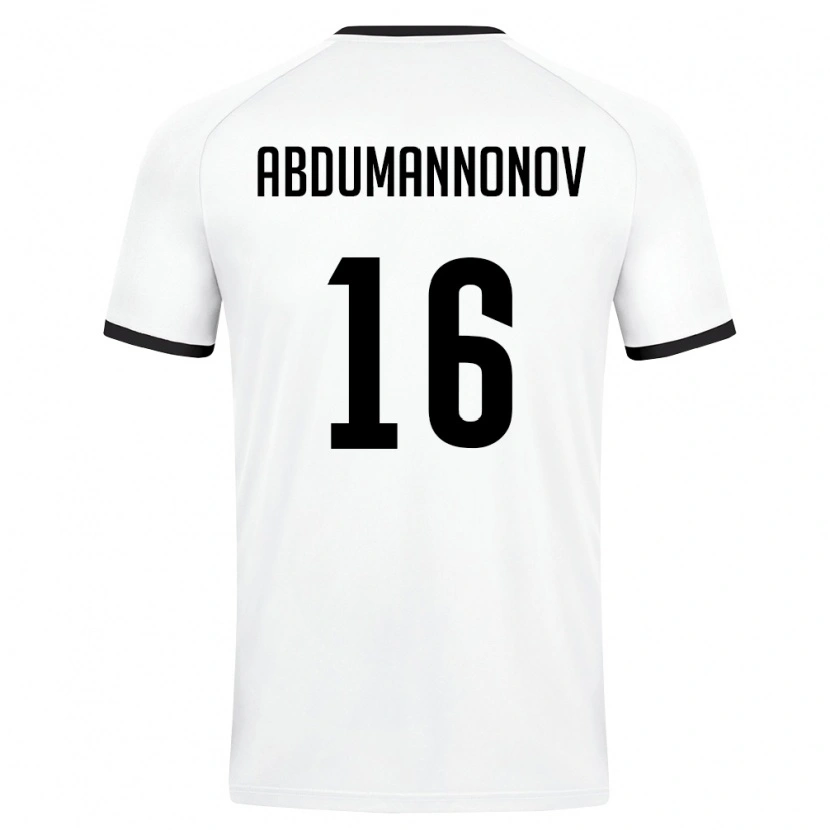 Danxen Kid Uzbekistan Shokhjakhon Abdumannonov #16 White Dark Green Away Jersey 26-28 T-Shirt