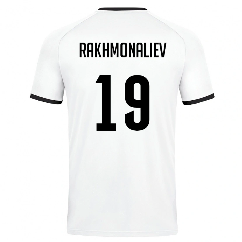 Danxen Kid Uzbekistan Umarali Rakhmonaliev #19 White Dark Green Away Jersey 26-28 T-Shirt