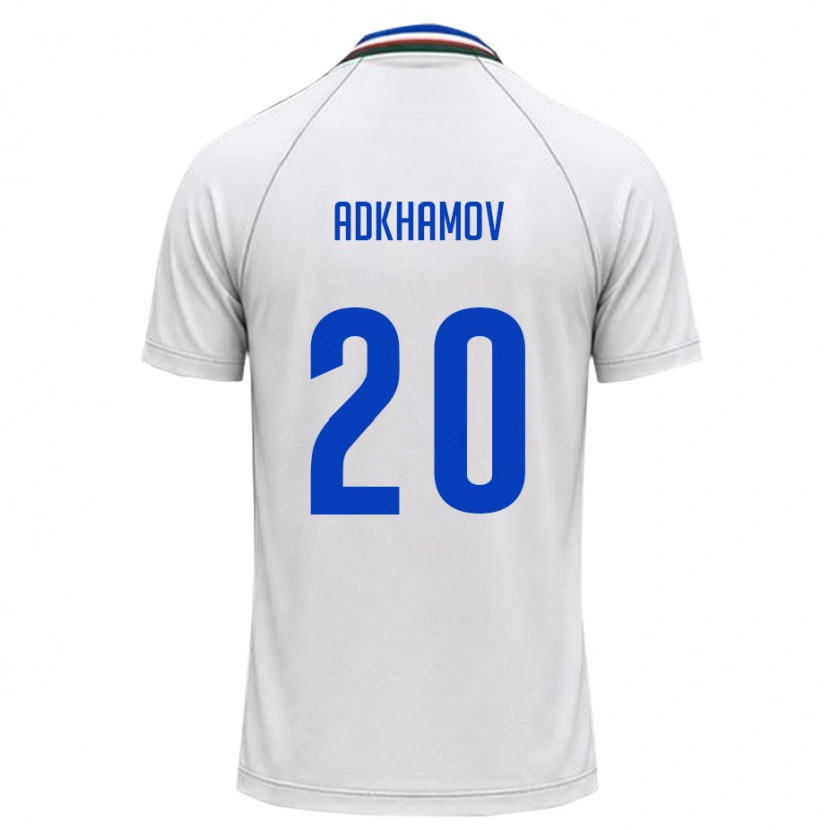Danxen Kid Uzbekistan Mukhammadali Adkhamov #20 White Dark Green Away Jersey 26-28 T-Shirt