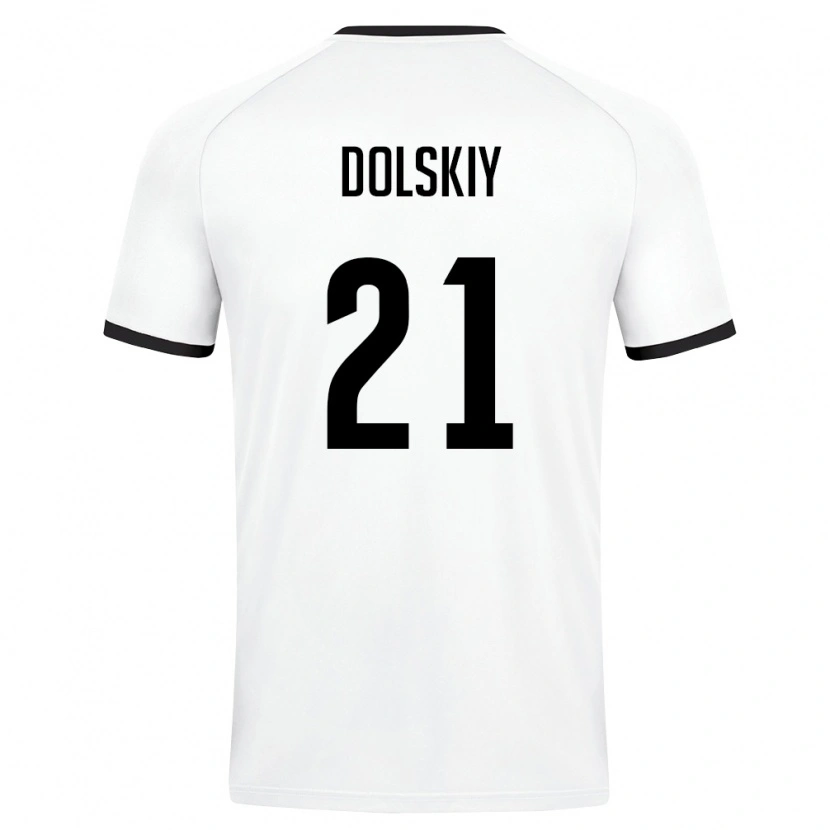 Danxen Kid Uzbekistan Platon Dolskiy #21 White Dark Green Away Jersey 26-28 T-Shirt